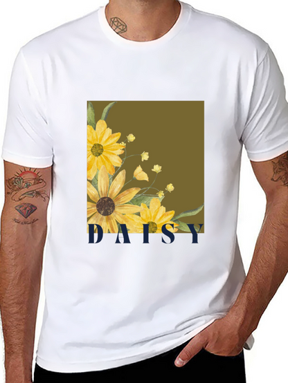 Daisy Graphic Tee - Stylish Floral Print T-Shirt
