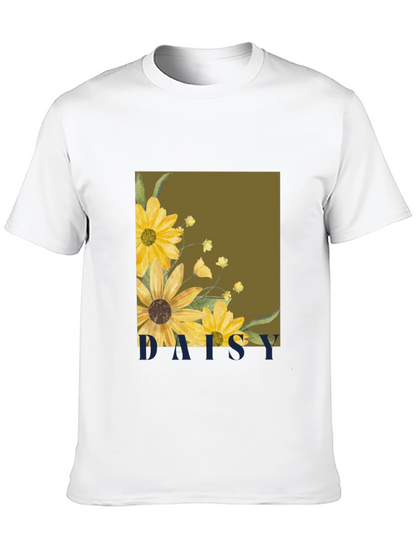 Daisy Graphic Tee - Stylish Floral Print T-Shirt