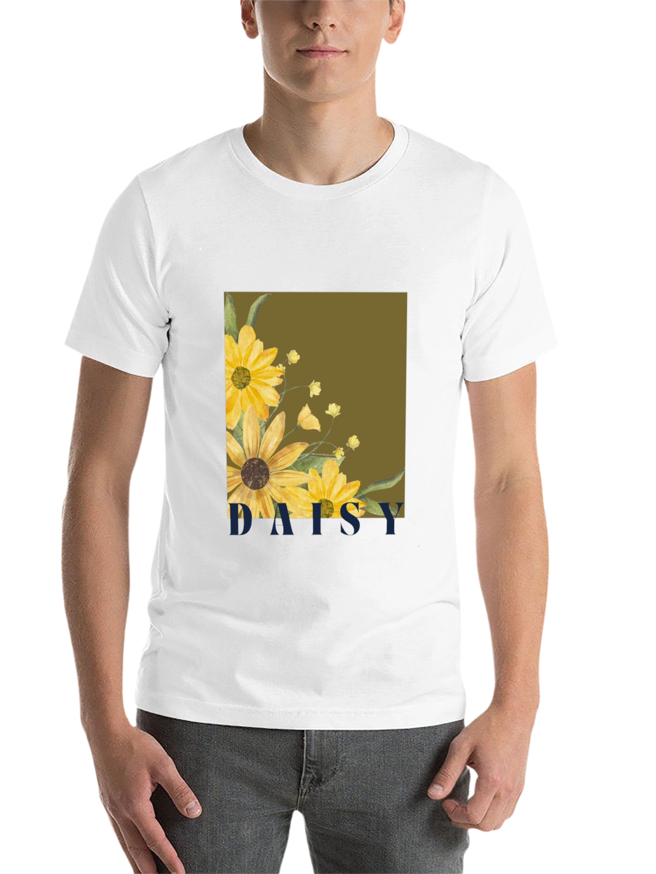 Daisy Graphic Tee - Stylish Floral Print T-Shirt