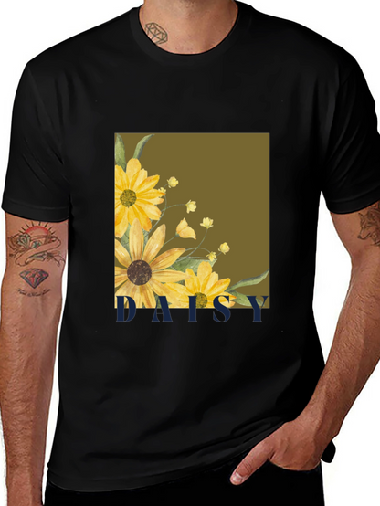 Daisy Graphic Tee - Stylish Floral Print T-Shirt