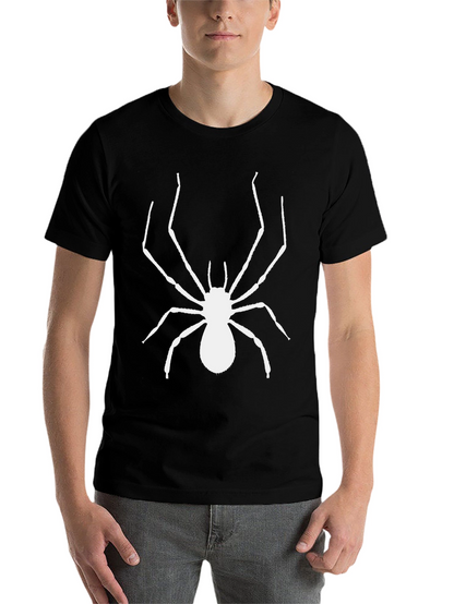 Spider Graphic Tee - Bold Black Cotton T-Shirt