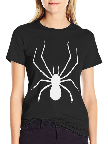 Spider Graphic Tee - Bold Black Cotton T-Shirt