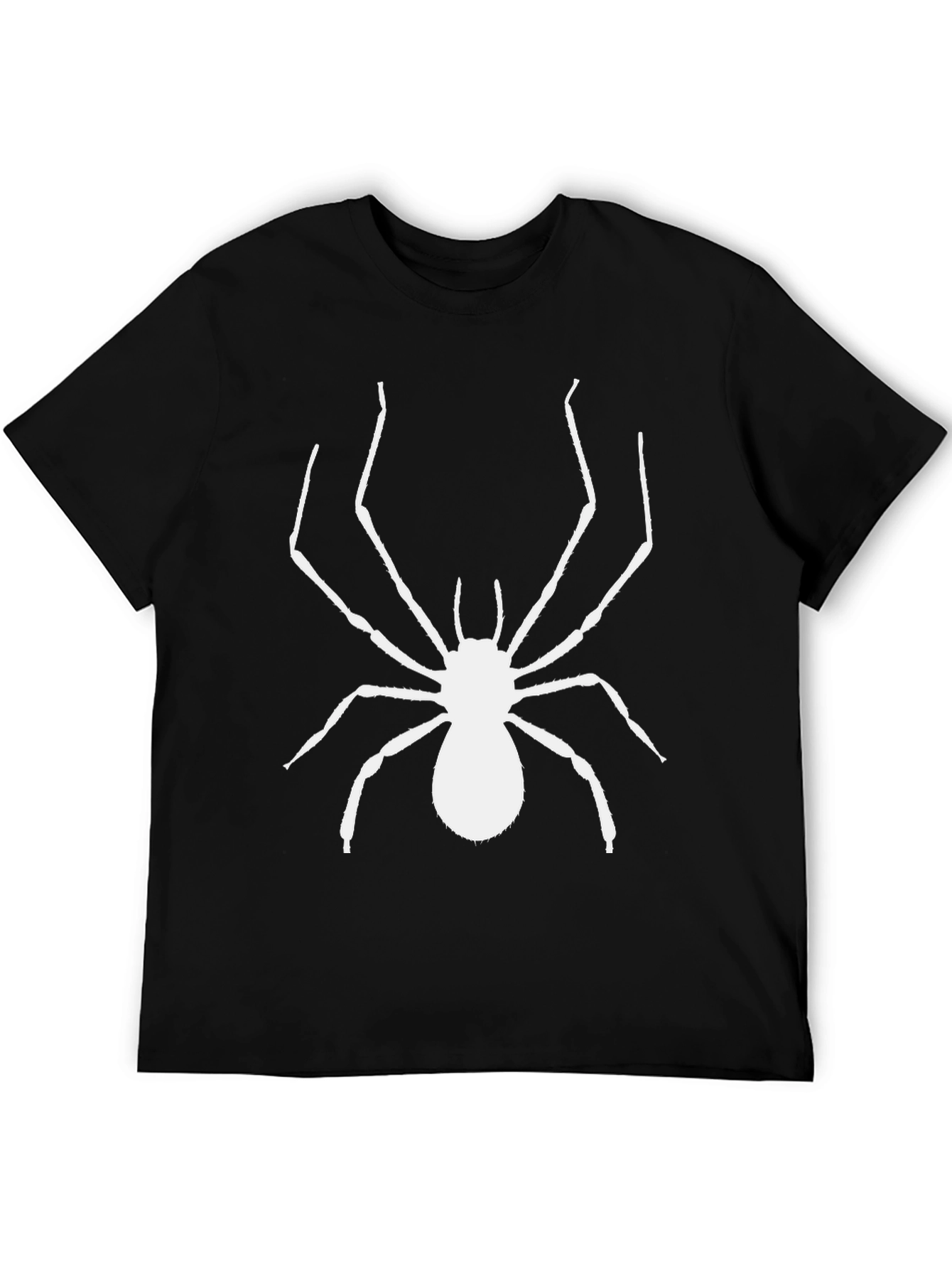 Spider Graphic Tee - Bold Black Cotton T-Shirt