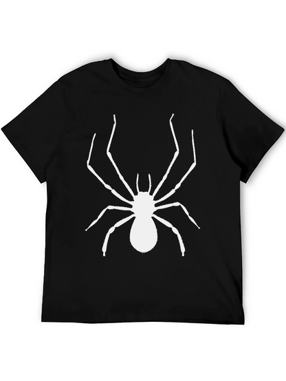 Spider Graphic Tee - Bold Black Cotton T-Shirt