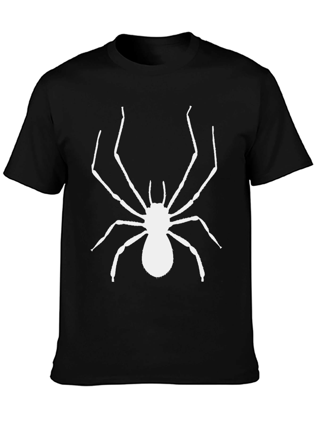 Spider Graphic Tee - Bold Black Cotton T-Shirt
