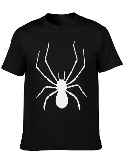 Spider Graphic Tee - Bold Black Cotton T-Shirt