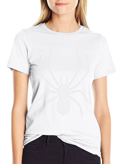 Spider Graphic Tee - Bold Black Cotton T-Shirt