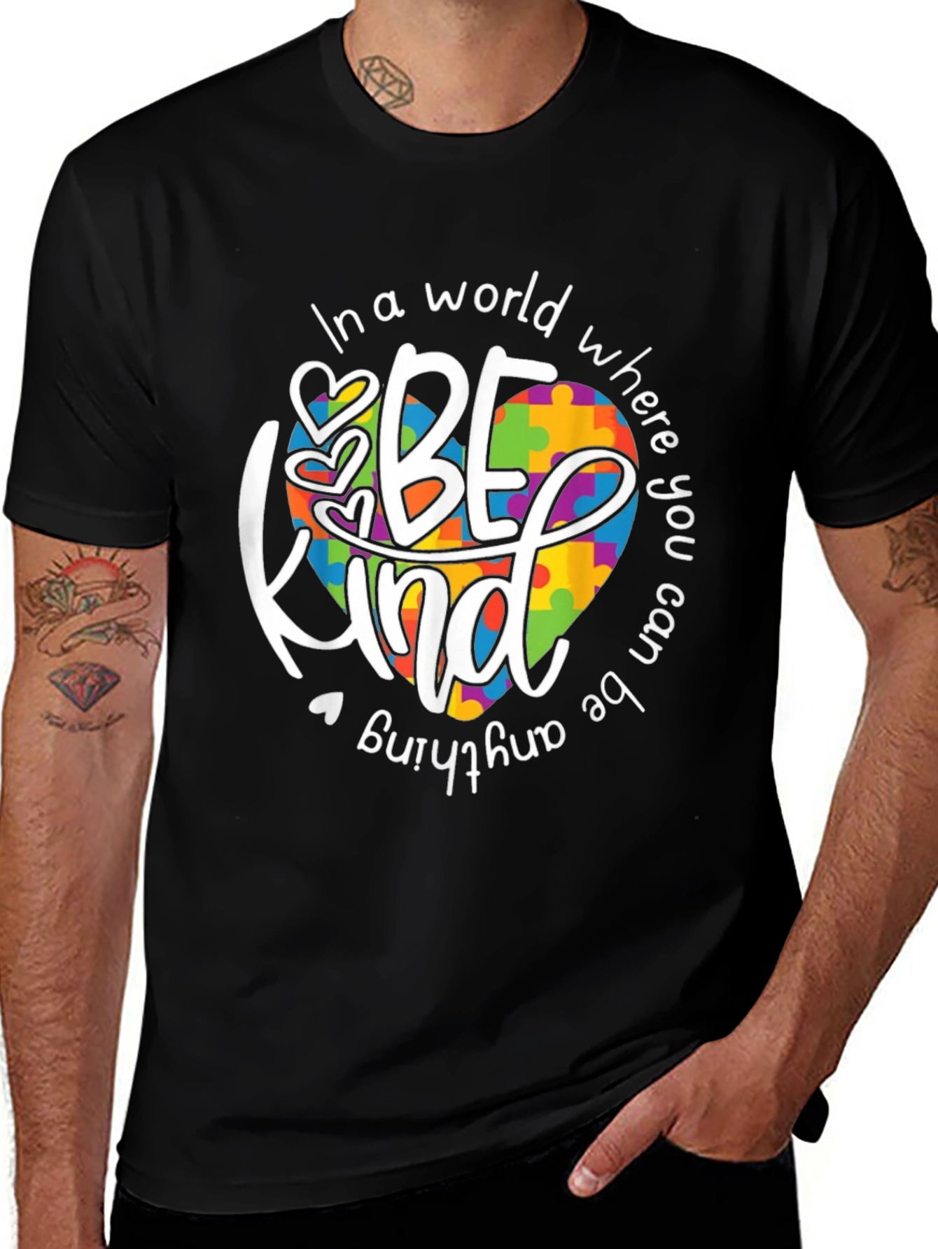 Be Kind Autism Awareness Graphic T-Shirt