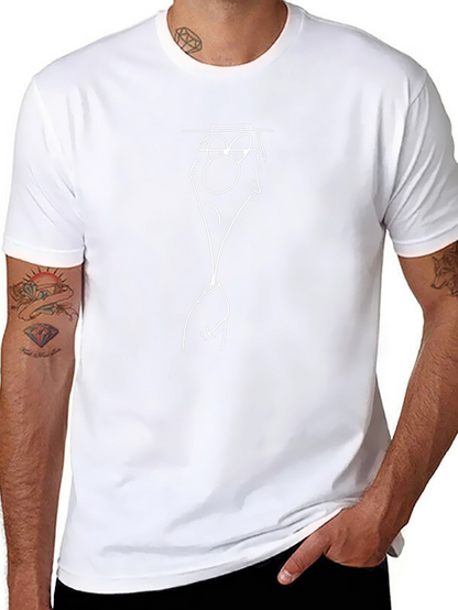 Funny Cartoon Face Black T-Shirt