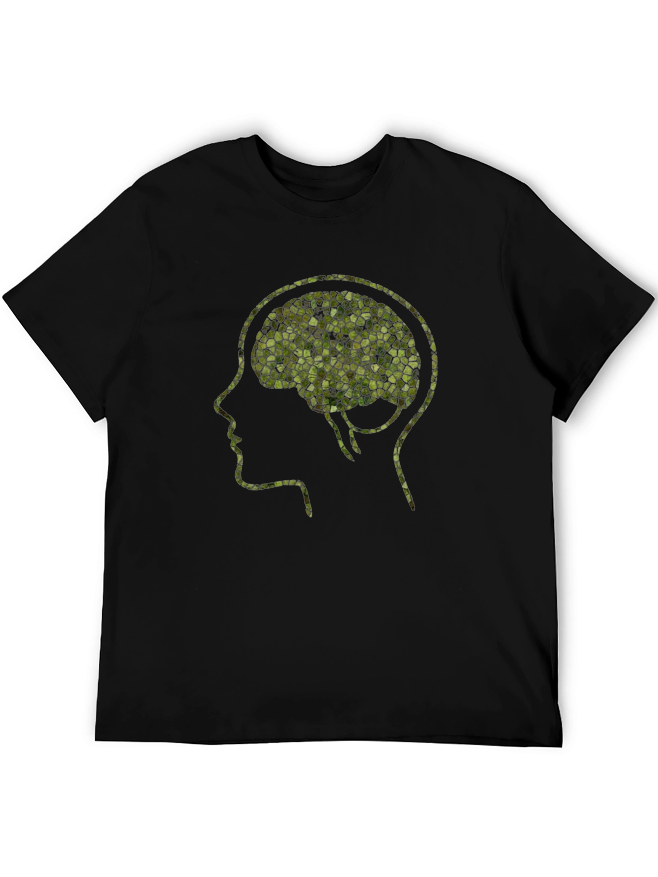 Mosaic Brain T-Shirt - Unique Mental Design Tee
