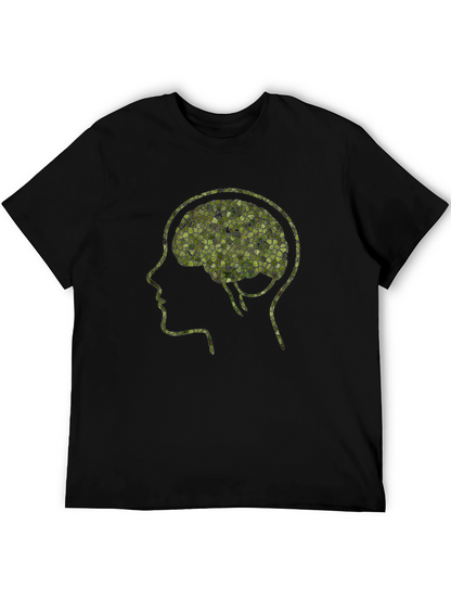 Mosaic Brain T-Shirt - Unique Mental Design Tee