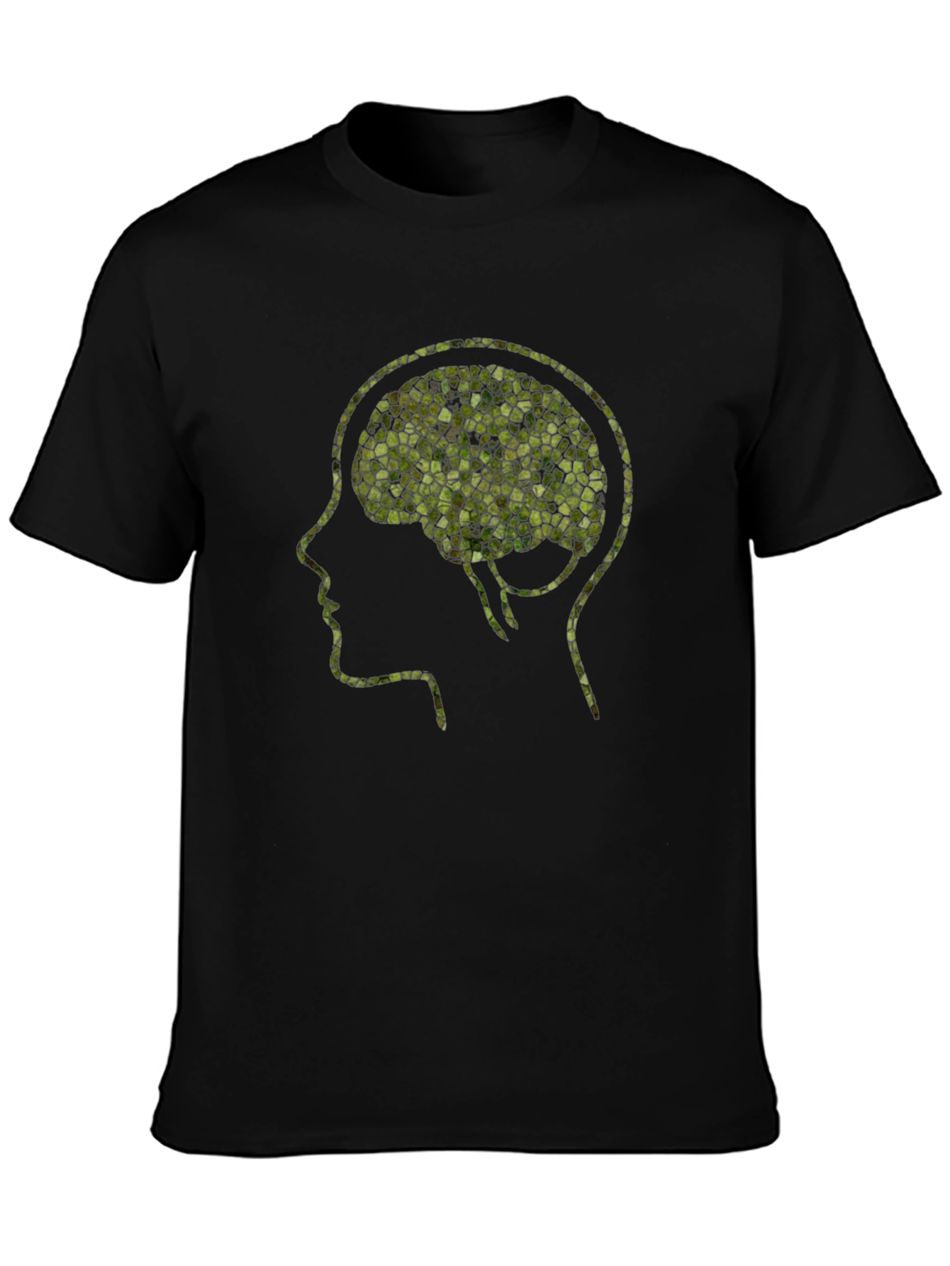 Mosaic Brain T-Shirt - Unique Mental Design Tee