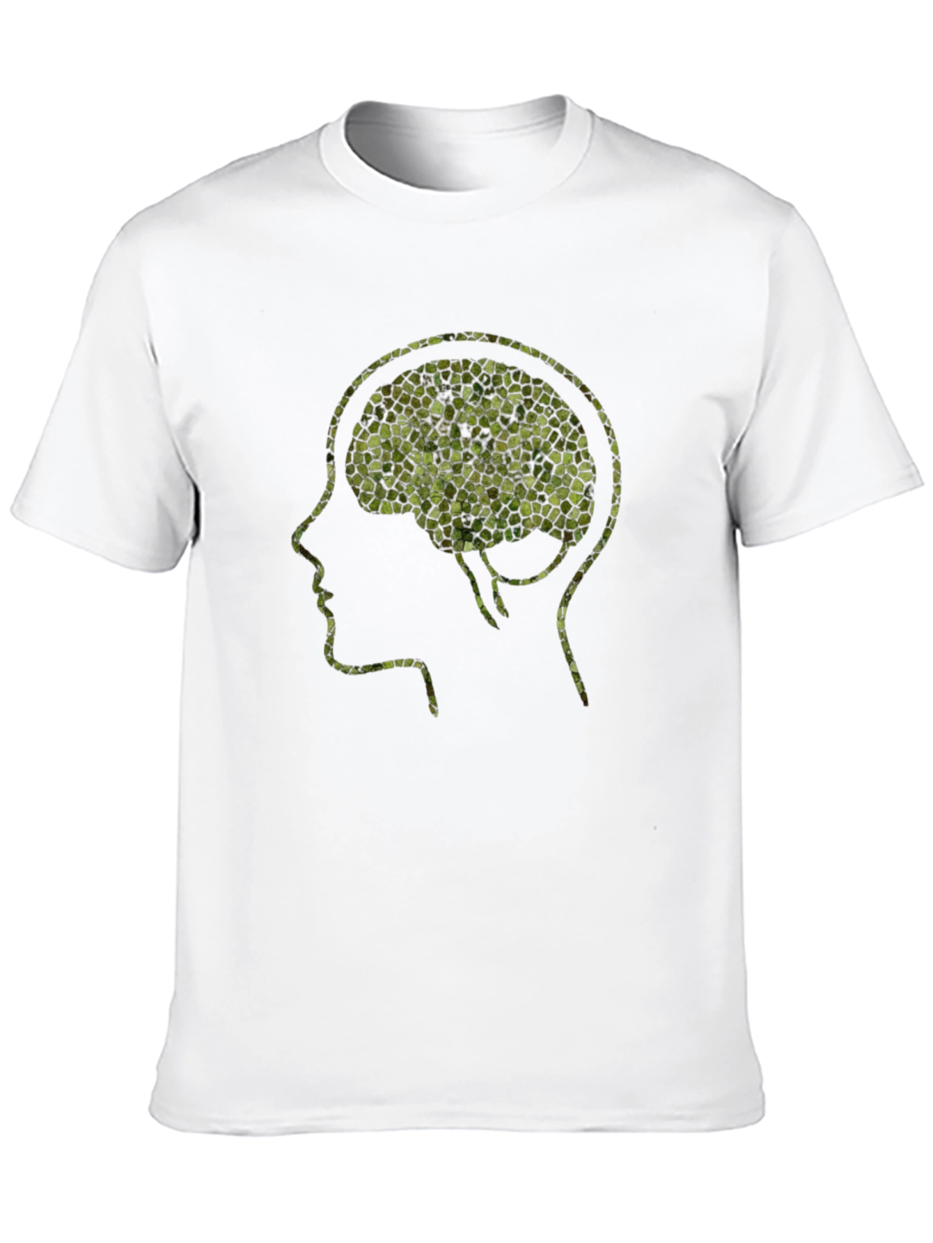 Mosaic Brain T-Shirt - Unique Mental Design Tee