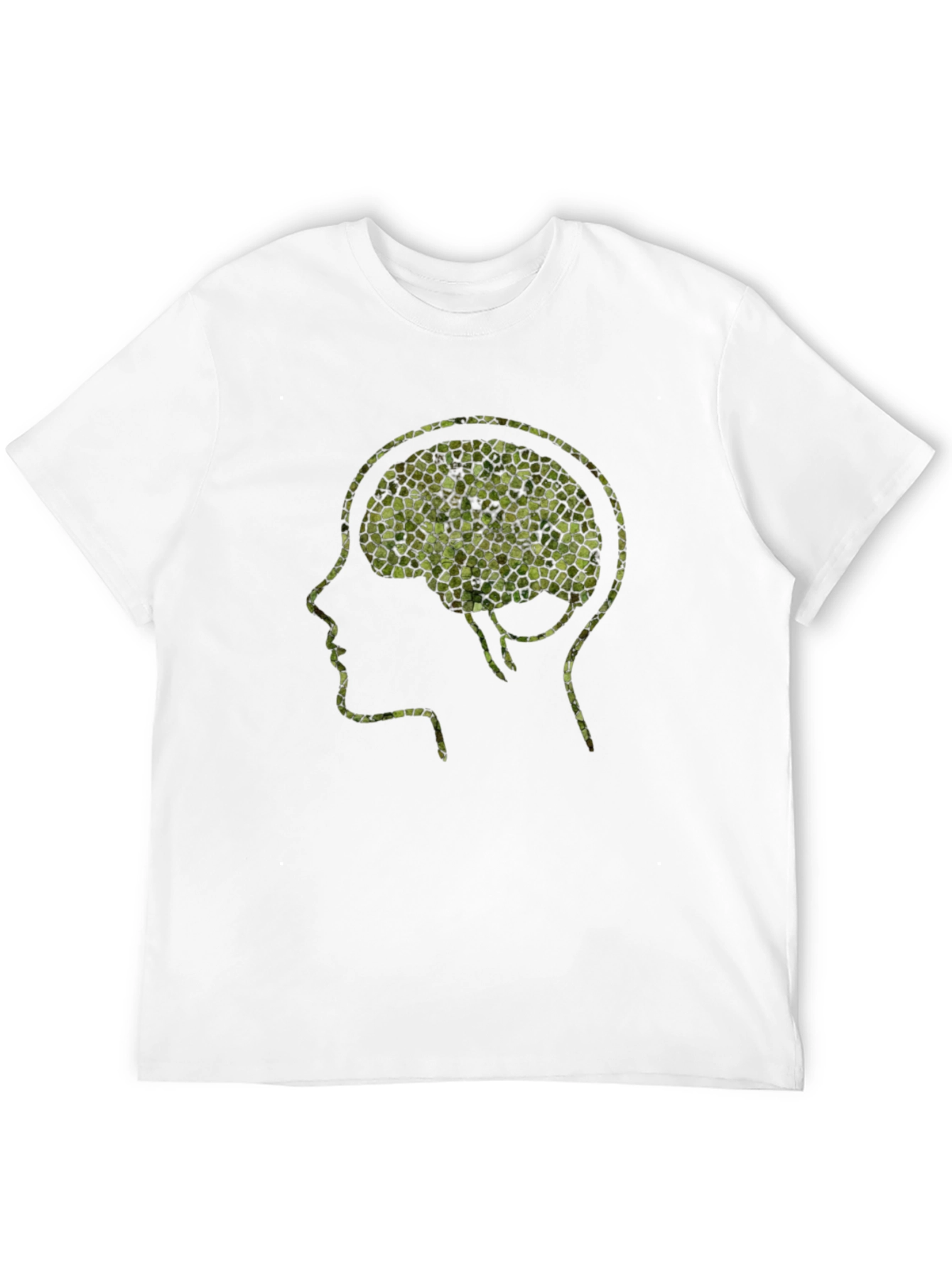 Mosaic Brain T-Shirt - Unique Mental Design Tee