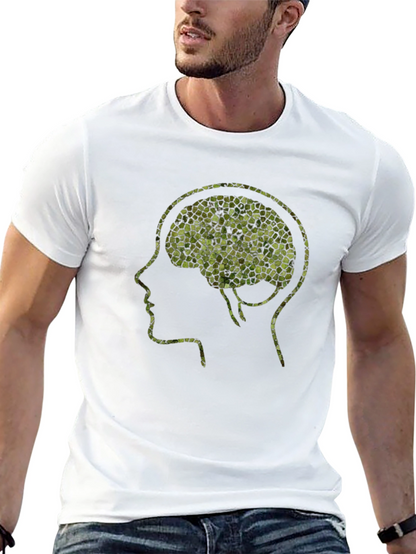 Mosaic Brain T-Shirt - Unique Mental Design Tee