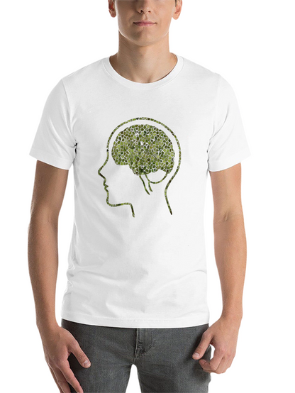Mosaic Brain T-Shirt - Unique Mental Design Tee