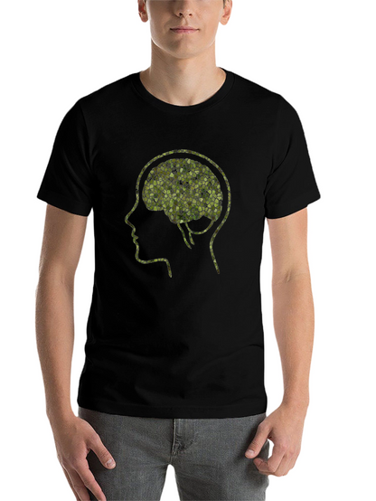 Mosaic Brain T-Shirt - Unique Mental Design Tee
