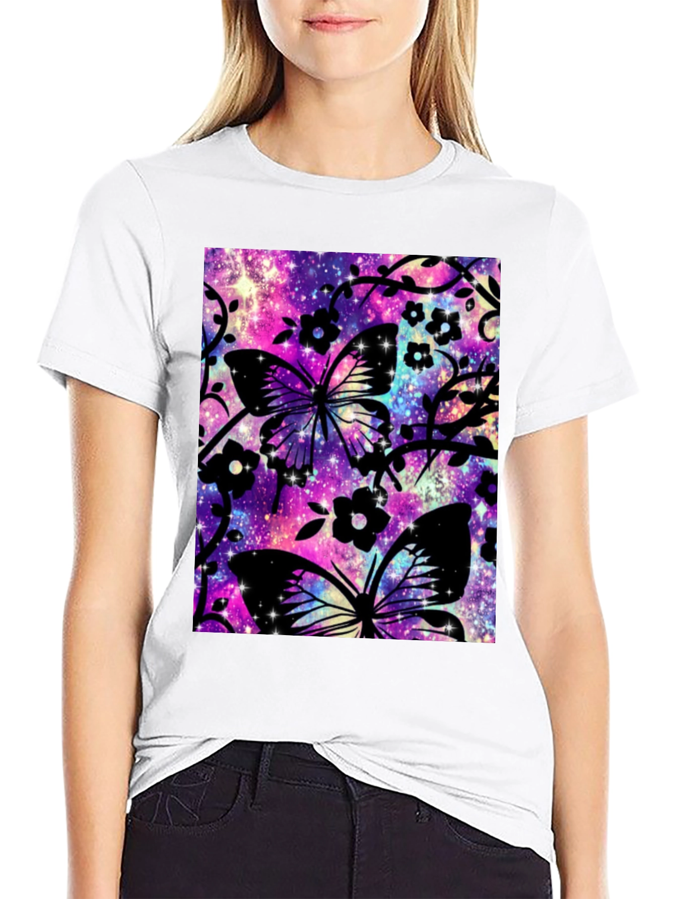 Butterfly Galaxy Graphic T-Shirt