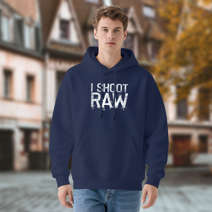 I Shoot Raw Photographer Retro Print Hoodie, Soft Lightweight Daily Wear Sweatshirt
