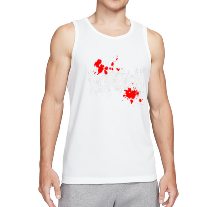 Scream Horror Movie Blood Splash Graphic Tank Top