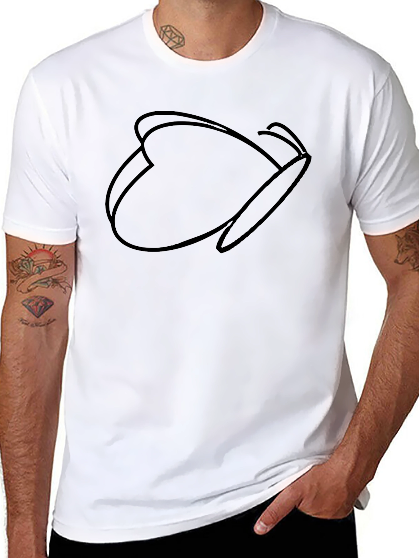 Minimalist Butterfly Graphic Black T-Shirt