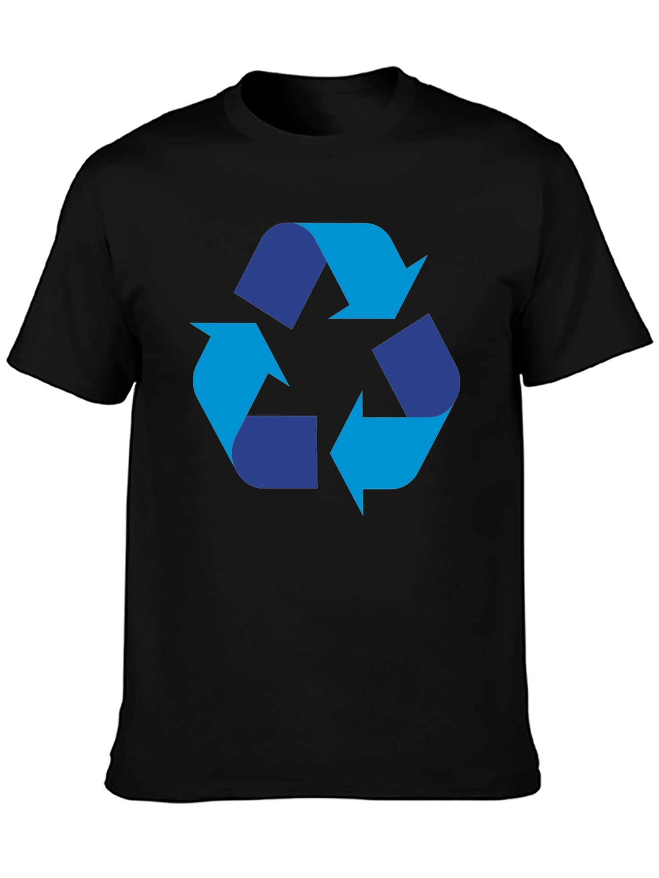 Recycle Symbol Graphic Black T-Shirt