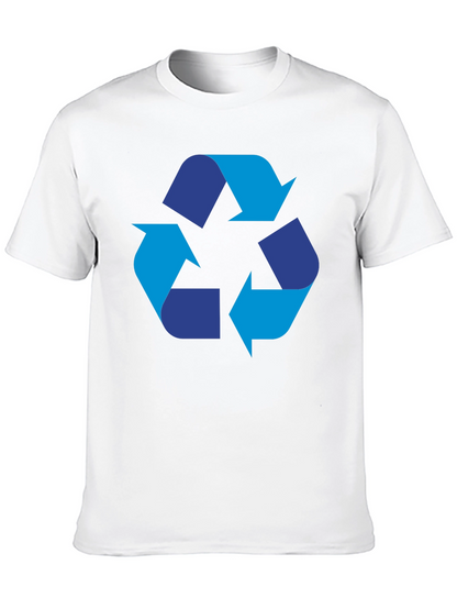 Recycle Symbol Graphic Black T-Shirt