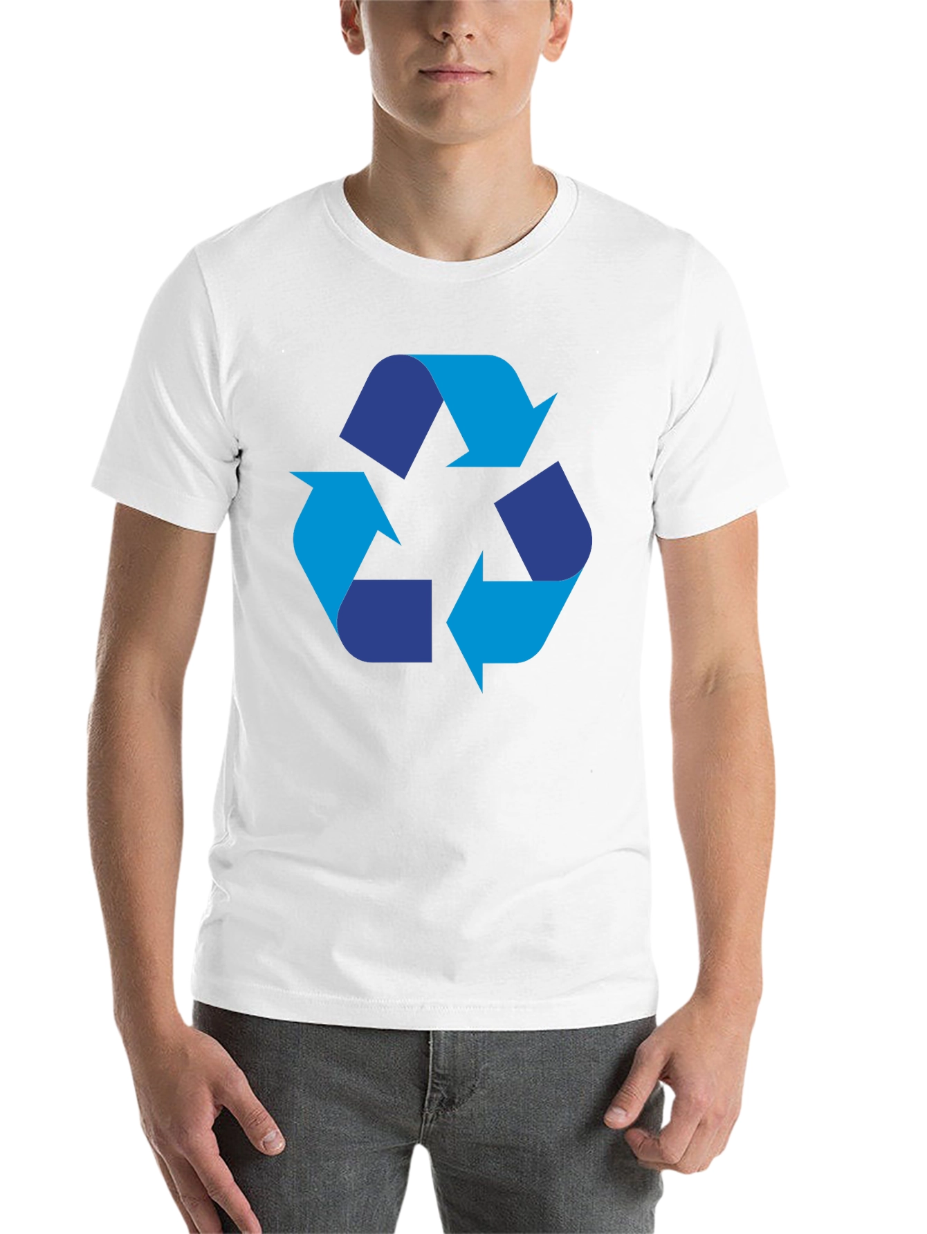 Recycle Symbol Graphic Black T-Shirt