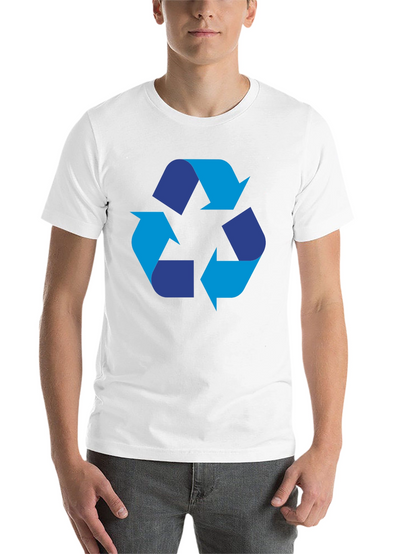 Recycle Symbol Graphic Black T-Shirt