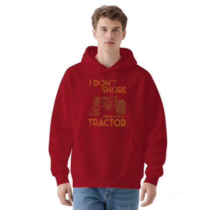 I Don¡¯t Snore I Dream Of Tractor Vintage Farm Cozy Red Hoodie, Farmer Lovers