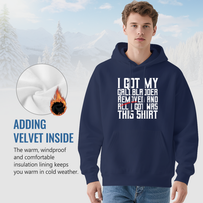 I Got My Gallbladder Removed Funny Recovery Navy Hoodie, Unisex Comfort Gift Top