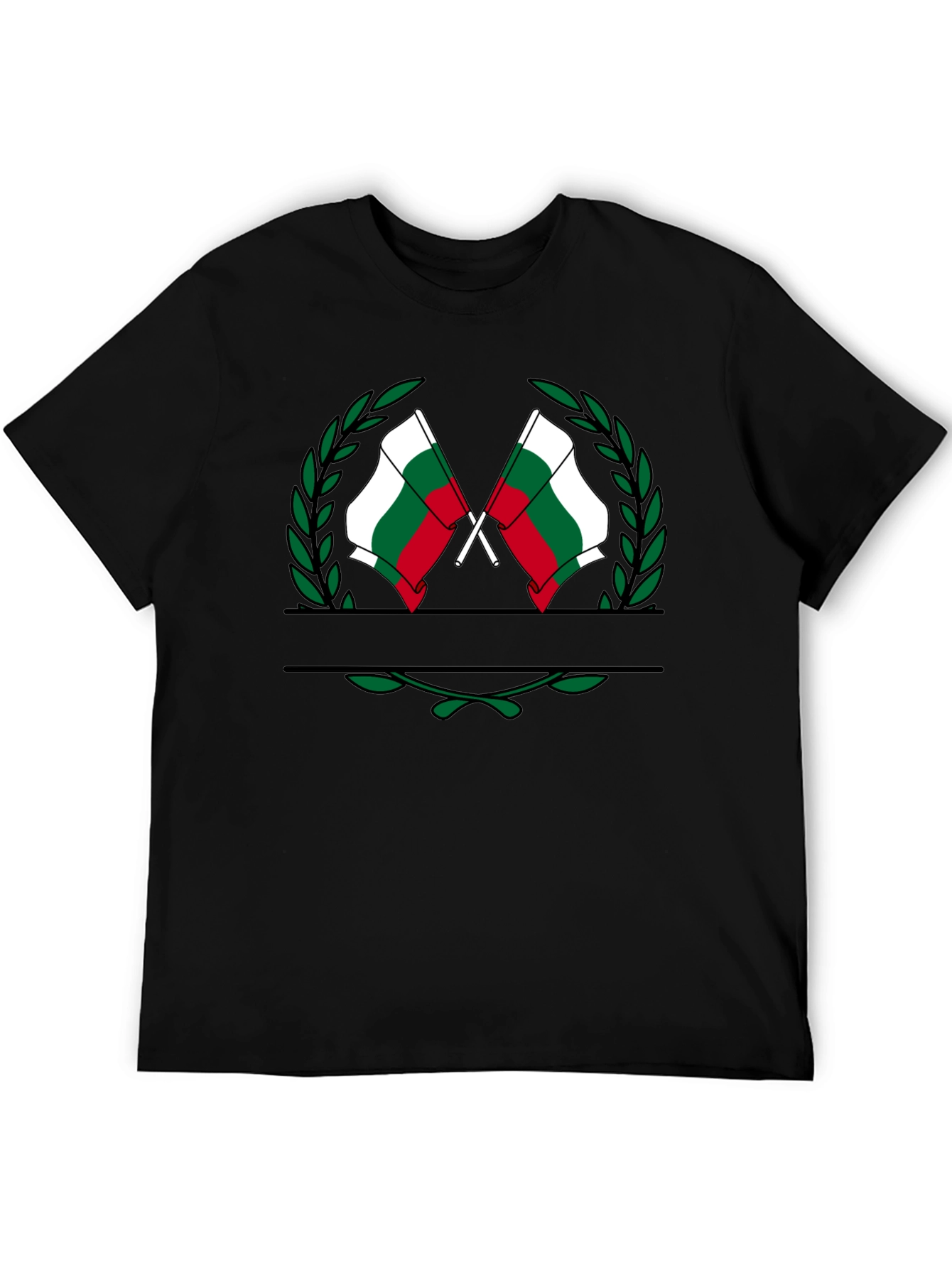 Bulgaria Flag Wreath Graphic T-Shirt