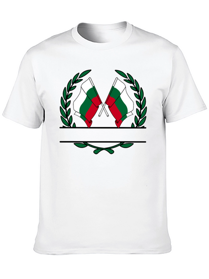 Bulgaria Flag Wreath Graphic T-Shirt