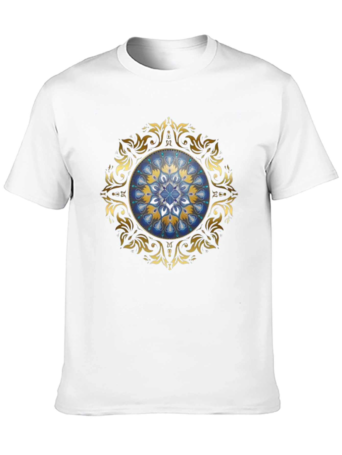 Elegant Mandala Graphic Tee - Unisex Black T-Shirt