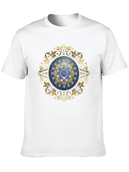 Elegant Mandala Graphic Tee - Unisex Black T-Shirt