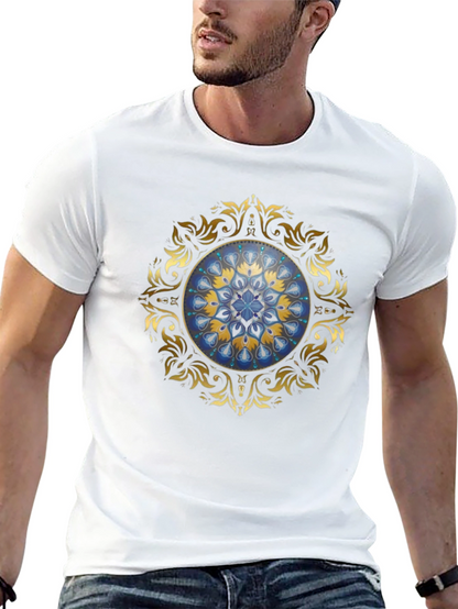 Elegant Mandala Graphic Tee - Unisex Black T-Shirt