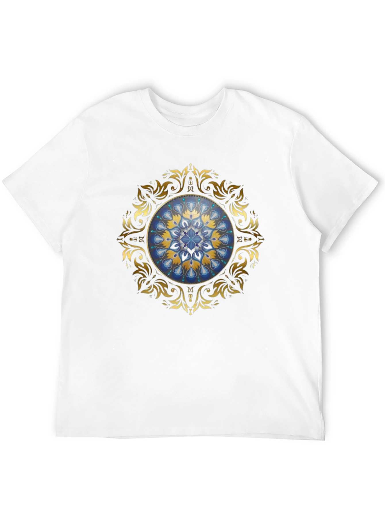 Elegant Mandala Graphic Tee - Unisex Black T-Shirt