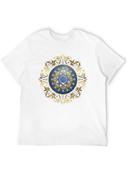 Elegant Mandala Graphic Tee - Unisex Black T-Shirt