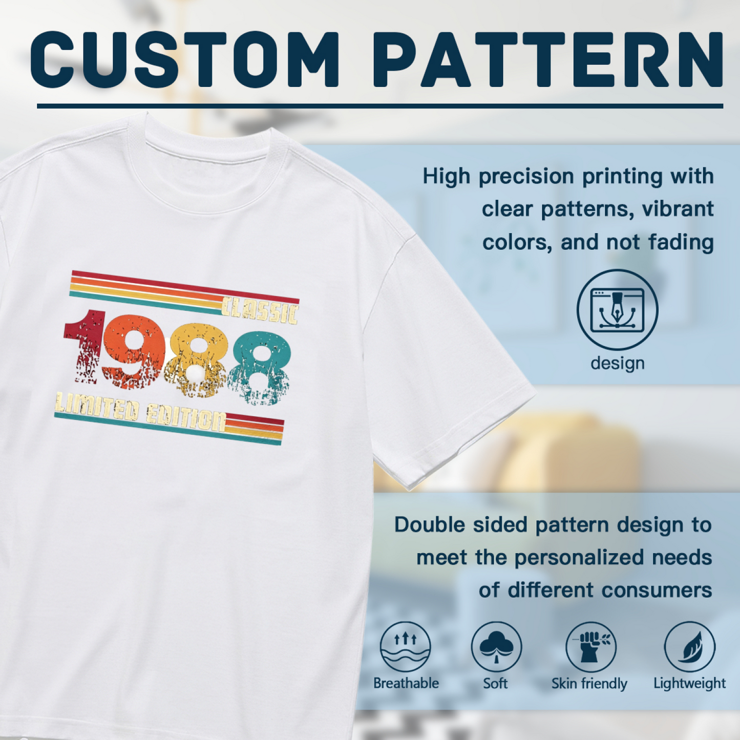 Retro Striped Classic 1988 Limited Edition Plus Tee