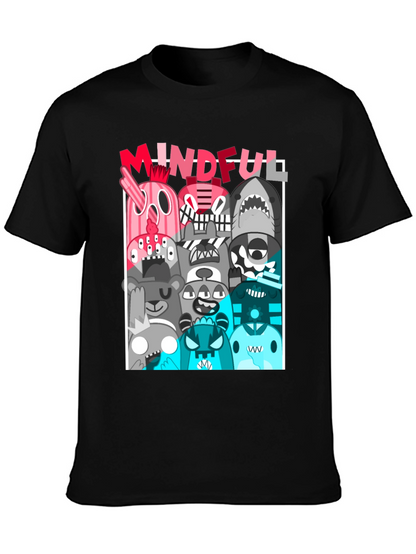 Mindful Monster Graphic Black T-Shirt
