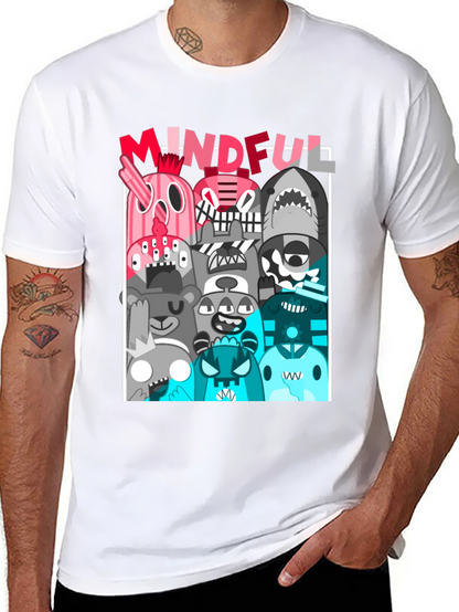 Mindful Monster Graphic Black T-Shirt