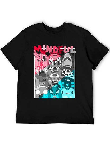 Mindful Monster Graphic Black T-Shirt