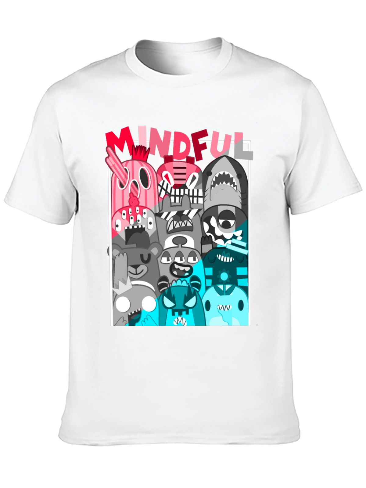 Mindful Monster Graphic Black T-Shirt
