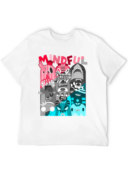 Mindful Monster Graphic Black T-Shirt