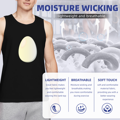Simple Egg Minimalist Plain Graphic Men Tank