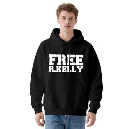 Bold Free R.Kelly Letter Hoodie, Relaxed Street Pullover