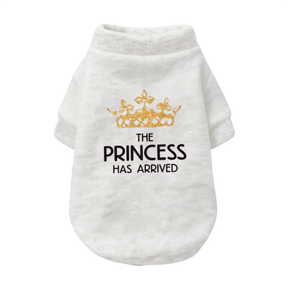 The Princess Has Arrived Golden Crown Pet Sweater