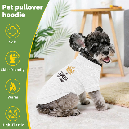 The Princess Has Arrived Golden Crown Pet Sweater