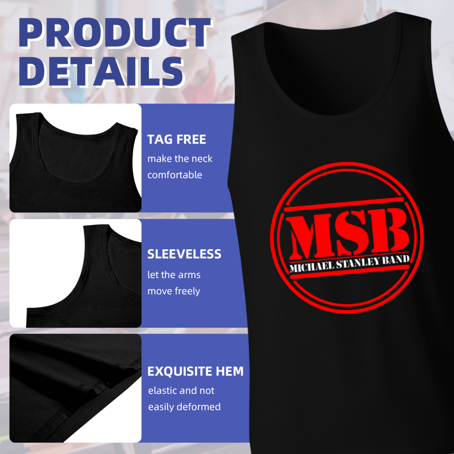 MSB Michael Stanley Band Circle Logo Tank Top