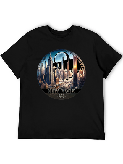 NYC Skyline Graphic Tee - Urban Style